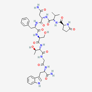 molecular formula C43H57N11O12 B1448766 Adipokinetic hormone (Gryllus bimaculatus) CAS No. 113800-65-0