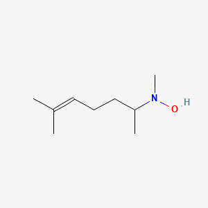 molecular formula C9H19NO B14487707 N-Hydroxy-N,6-dimethylhept-5-en-2-amine CAS No. 65783-48-4