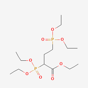 molecular formula C14H30O8P2 B14487717 Ethyl 2,4-bis(diethoxyphosphoryl)butanoate CAS No. 65683-65-0