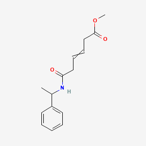 molecular formula C15H19NO3 B14487747 Methyl 6-oxo-6-[(1-phenylethyl)amino]hex-3-enoate CAS No. 65696-41-5