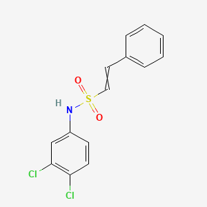molecular formula C14H11Cl2NO2S B14487786 N-(3,4-Dichlorophenyl)-2-phenylethene-1-sulfonamide CAS No. 64002-49-9
