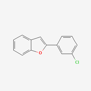 molecular formula C14H9ClO B14487818 2-(3-Chlorophenyl)benzofuran CAS No. 65246-45-9