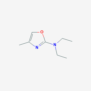 molecular formula C8H14N2O B14487842 N,N-Diethyl-4-methyl-1,3-oxazol-2-amine CAS No. 64369-49-9