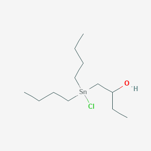 molecular formula C12H27ClOSn B14487850 1-[Dibutyl(chloro)stannyl]butan-2-ol CAS No. 65301-76-0