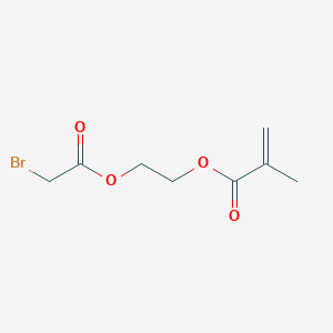 molecular formula C8H11BrO4 B14487890 2-[(Bromoacetyl)oxy]ethyl 2-methylprop-2-enoate CAS No. 65462-76-2