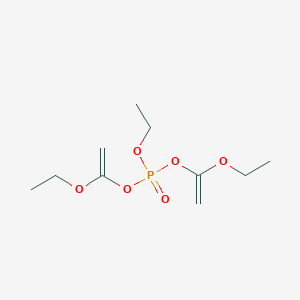 molecular formula C10H19O6P B14487928 Bis(1-ethoxyethenyl) ethyl phosphate CAS No. 65864-82-6