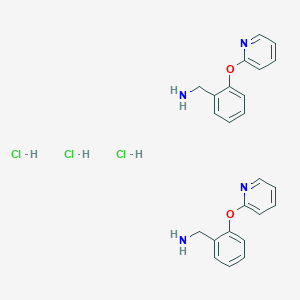 Bis(1-[2-(pyridin-2-yloxy)phenyl]methanamine) trihydrochloride