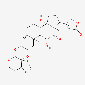 molecular formula C29H36O10 B14487951 Elaeodendroside A CAS No. 64144-98-5