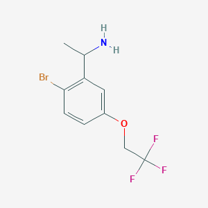 1-[2-Bromo-5-(2,2,2-trifluoroethoxy)phenyl]ethylamine