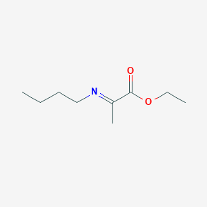 molecular formula C9H17NO2 B14487972 Ethyl (2E)-2-(butylimino)propanoate CAS No. 63281-82-3