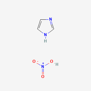 molecular formula C3H5N3O3 B14487998 Imidazole nitrate CAS No. 65945-17-7