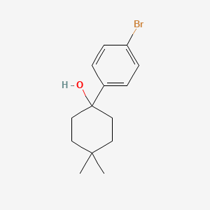4-(4-Bromophenyl)-4-hydroxy-1,1-dimethylcyclohexane