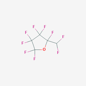 molecular formula C5HF9O B14488001 Furan, 2-(difluoromethyl)-2,3,3,4,4,5,5-heptafluorotetrahydro- CAS No. 65601-68-5