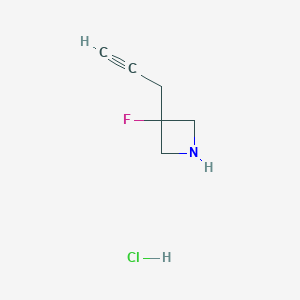 3-Fluoro-3-(prop-2-yn-1-yl)azetidine hydrochloride