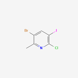 3-Bromo-6-chloro-5-iodo-2-methylpyridine