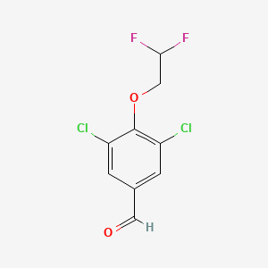 molecular formula C9H6Cl2F2O2 B1448806 3,5-Dichloro-4-(2,2-difluoro-ethoxy)-benzaldehyde CAS No. 2168058-23-7