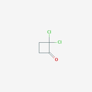 molecular formula C4H4Cl2O B14488060 2,2-Dichlorocyclobutan-1-one CAS No. 63329-89-5