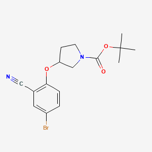 Tert-butyl 3-(4-bromo-2-cyanophenoxy)pyrrolidine-1-carboxylate