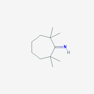 molecular formula C11H21N B14488105 Cycloheptanimine, 2,2,7,7-tetramethyl- CAS No. 64273-90-1
