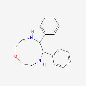 molecular formula C18H22N2O B14488152 5,6-Diphenyl-1,4,7-oxadiazonane CAS No. 64994-17-8