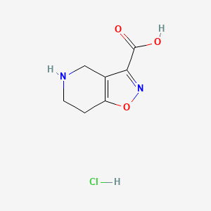 4H,5H,6H,7H-[1,2]oxazolo[4,5-c]pyridine-3-carboxylic acid hydrochloride
