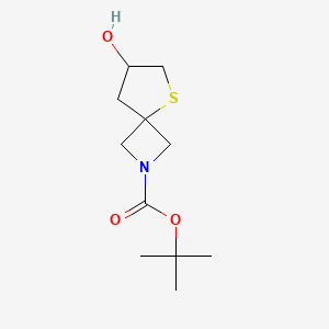 Tert-butyl 7-hydroxy-5-thia-2-azaspiro[3.4]octane-2-carboxylate