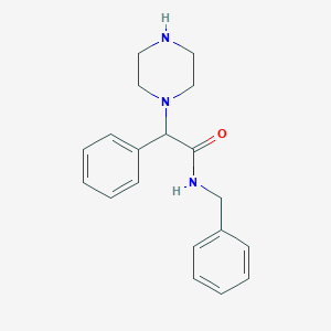 N-benzyl-2-phenyl-2-(piperazin-1-yl)acetamide