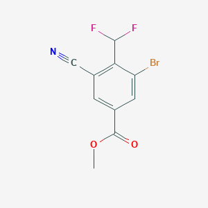 Methyl 3-bromo-5-cyano-4-(difluoromethyl)benzoate
