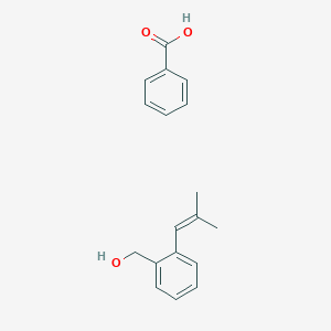 molecular formula C18H20O3 B14488240 Benzoic acid;[2-(2-methylprop-1-enyl)phenyl]methanol CAS No. 65977-82-4