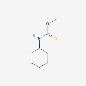 molecular formula C8H15NOS B14488250 O-Methyl cyclohexylthiocarbamate CAS No. 65351-52-2