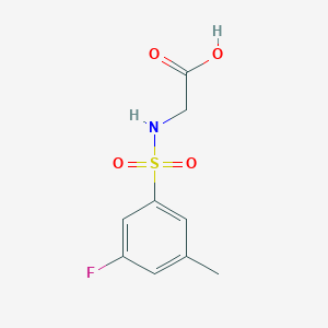 2-(3-Fluoro-5-methylbenzenesulfonamido)acetic acid