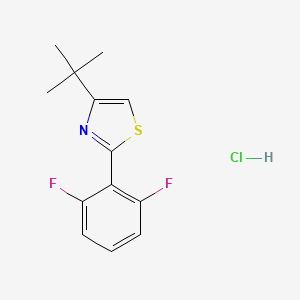 4-Tert-butyl-2-(2,6-difluorophenyl)-1,3-thiazole hydrochloride