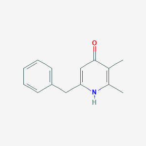 molecular formula C14H15NO B14488320 6-Benzyl-2,3-dimethylpyridin-4(1H)-one CAS No. 64840-79-5