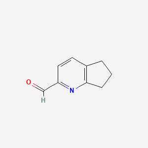 B1448833 5H,6H,7H-cyclopenta[b]pyridine-2-carbaldehyde CAS No. 1315360-66-7