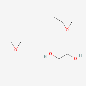 molecular formula C8H18O4 B14488364 2-Methyloxirane;oxirane;propane-1,2-diol CAS No. 65395-10-0