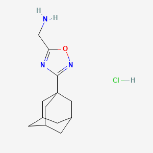 C-(3-Adamantan-1-yl-[1,2,4]oxadiazol-5-yl)-methylamine hydrochloride