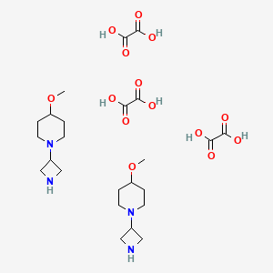 1-(Azetidin-3-yl)-4-methoxypiperidine sesquioxalate