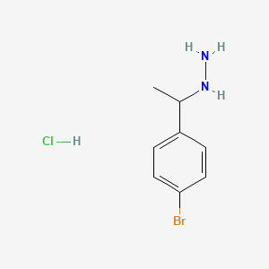 [1-(4-Bromophenyl)ethyl]hydrazine hydrochloride