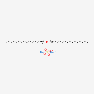 molecular formula C32H62Na2O5S B14488435 Disodium;1-hexadec-1-enoxyhexadec-1-ene;sulfate CAS No. 65104-74-7