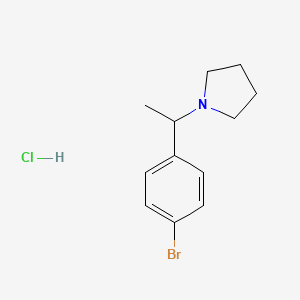 1-[1-(4-Bromophenyl)ethyl]pyrrolidine hydrochloride