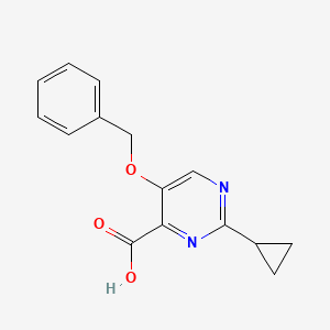 5-(Benzyloxy)-2-cyclopropylpyrimidine-4-carboxylic acid