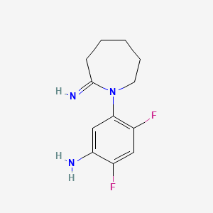 2,4-Difluoro-5-(2-iminoazepan-1-yl)aniline
