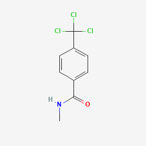 molecular formula C9H8Cl3NO B14488528 N-Methyl-4-(trichloromethyl)benzamide CAS No. 63860-95-7