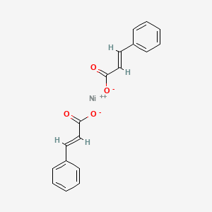 molecular formula C18H14NiO4 B14488579 Nickel cinnamate CAS No. 63938-16-9