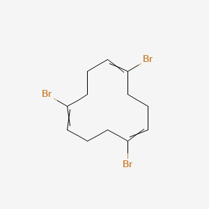 molecular formula C12H15Br3 B14488601 1,5,9-Tribromocyclododeca-1,5,9-triene CAS No. 65656-69-1