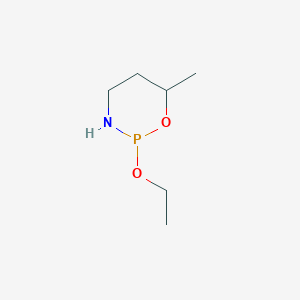 molecular formula C6H14NO2P B14488626 2-Ethoxy-6-methyl-1,3,2-oxazaphosphinane CAS No. 64482-83-3