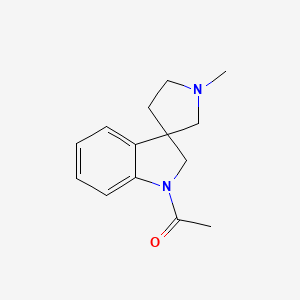 molecular formula C14H18N2O B14488645 1-Acetyl-1'-methylspiro(indoline-3,3'-pyrrolidine) CAS No. 64158-05-0
