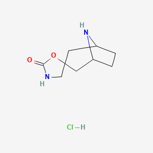 8-Azaspiro[bicyclo[3.2.1]octane-3,5'-oxazolidin]-2'-one hydrochloride