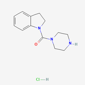 1-(Piperazine-1-carbonyl)-2,3-dihydroindole hydrochloride