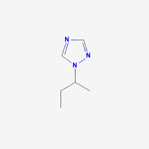 molecular formula C6H11N3 B14488728 1H-1,2,4-Triazole, 1-(1-methylpropyl)- CAS No. 63936-01-6